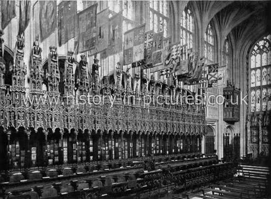 The Choir, St George's Chapel, Windsor Castle, Berkshire. c.1890's